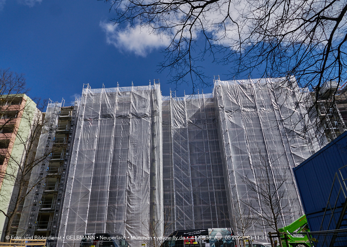 05.04.2023 - Baustelle Kurt-Eisner-Straße in Neuperlach